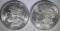 1889 & 1921 MORGAN DOLLARS CH BU