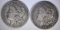 1892-O & 96-S MORGAN DOLLARS