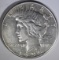 1934-S PEACE DOLLAR AU