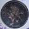 1872 H SILVER 50 CENTS CANADA  CH.XF