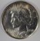 1924-S PEACE DOLLAR, AU/UNC