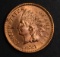 1881 INDIAN HEAD CENT GEM BU RED