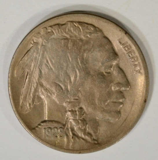 1928-D BUFFALO NICKEL, CH BU