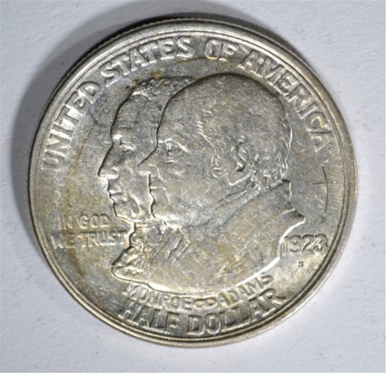 1923-S MONROE HALF DOLLAR, AU