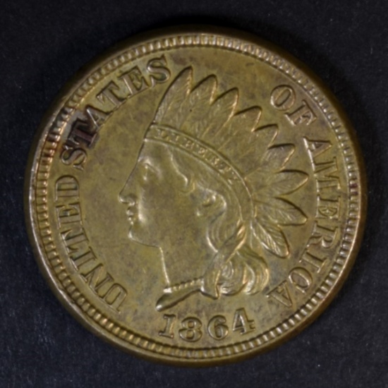 1864 CN INDIAN HEAD CENT CH AU