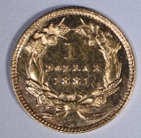 1881 GOLD $1.00  CH BU PL