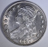 1830 CAPPED BUST HALF DOLLAR  CH BU