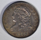 1834 CAPPED BUST DIME  AU/BU