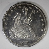 1876-CC SEATED HALF DOLLAR, CH BU
