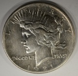 1921 PEACE DOLLAR, XF KEY COIN