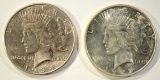 1922-D & 1934 AU/UNC PEACE DOLLARS