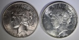 1926-S BU & 1934-D AU/UNC PEACE DOLLARS