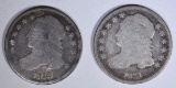 1831 VG & 1833 GOOD CAPPED BUST DIMES