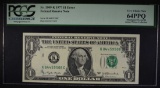 1977 $1 FEDERAL RESERVE NOTE PCGS 64PPQ
