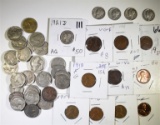 COIN LOT: 31 BUFFALO NICKELS, 4 - MERCURY