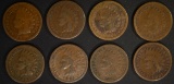 8 - 1885 INDIAN CENTS BETTER DATE