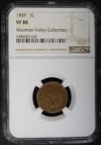 1859 INDIAN CENT, NGC VF-30