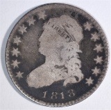 1818 CAPPED BUST QUARTER  VG