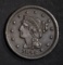 1846 BRAIDED HAIR LARGE CENT  AU