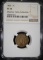 1862 INDIAN CENT, NGC VF-30