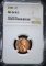 1946 LINCOLN CENT NGC MS 66 RD