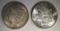 1887 CH BU  & 1921-D AU MORGAN SILVER DOLLARS