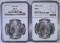 1882-S MORGAN NGC MS64 & 1883-O