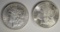 2 MORGAN DOLLARS: 1897 CH BU & 1921 CH BU