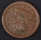 1853 LARGE CENT  XF