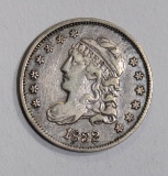 1832 BUST HALF DIME, VF/XF