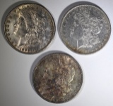 1879, 1881-O, 1898-O MORGAN DOLLARS