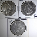 1889, 1890-O, 1890 MORGAN DOLLARS