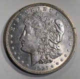 1921-D MORGAN DOLLAR, CH BU