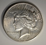 1924-S PEACE DOLLAR AU/BU