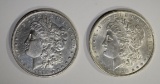 2 BU MORGAN DOLLARS: 1886 & 1890