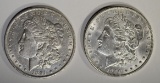 1891-O AU & 1900 BU MORGAN DOLLARS