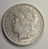 1897-O MORGAN DOLLAR  AU/BU