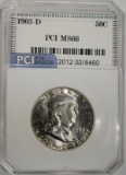 1962-D FRANKLIN HALF DOLLAR PCI SUPERB