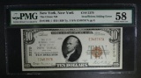 1929 TY.1 $10 NATIONAL CURRENCY PMG 58