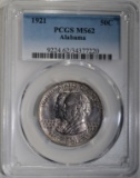 1921 ALABAMA COMMEM HALF PCGS MS-62