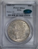 1885-CC MORGAN DOLLAR PCGS MS-64 CAC, EX GSA