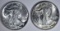 2 - WALKING LIBERTY 50c; 1943 & 1944