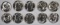 10-BU 1945-S JEFFERSON SILVER WAR NICKELS