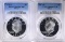 2-1971-S SILVER IKE DOLLARS PCGS PR-69 DCAM