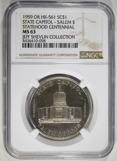 1959 OR HK-561 SO CALLED DOLLAR, NGC MS-63