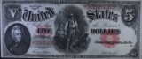 1907 $5 LEGAL TENDER 