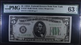 1934A $5 FEDERAL RESERVE NOTE NEW YORK