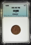 1888 INDIAN CENT, EMGC GEM BU RB