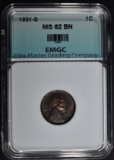 1931-S LINCOLN CENT, EMGC BU BN