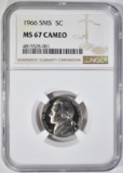 1966 SMS JEFFERSON NICKEL NGC MS-67 CAMEO